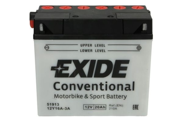 Exide 12Y16A-3A 51913 12V 20Ah 210A 185x80.5x170mm R+ Starting battery