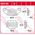 TRW MCB560SI Front/Rear Brake Pads