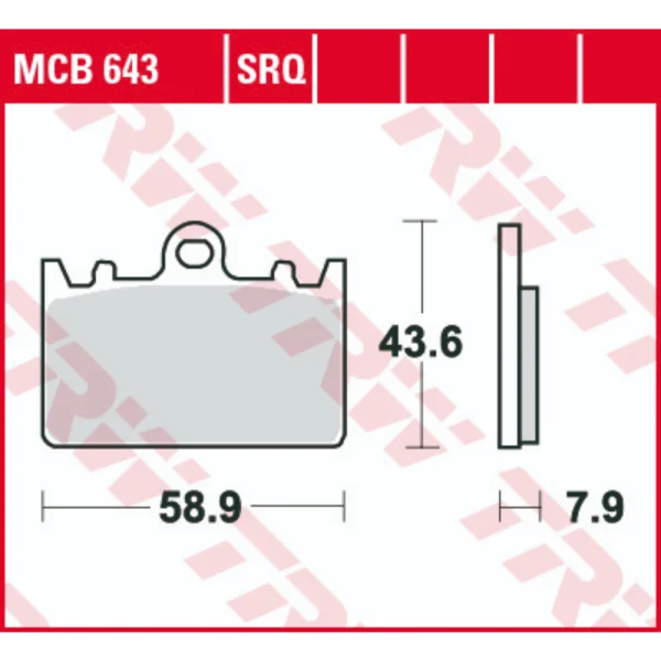 TRW MCB643 Front Brake Pads