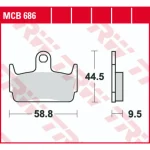 TRW MCB686 Front/Rear Brake Pads