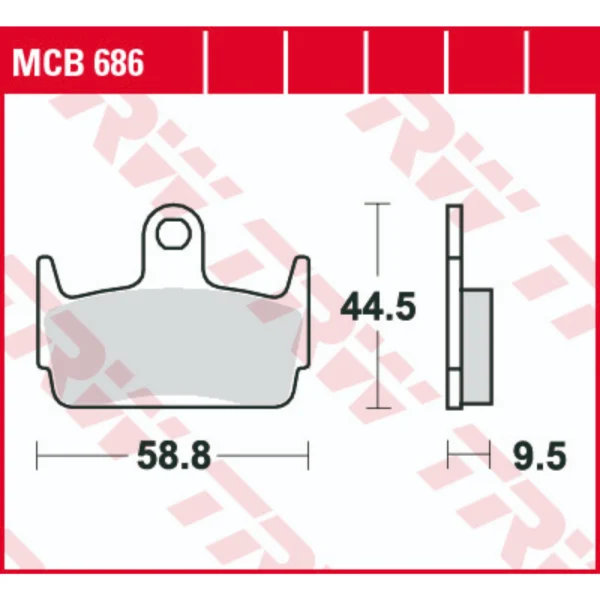 TRW MCB686 Front/Rear Brake Pads