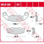 TRW MCB586 Front/Rear Brake Pads
