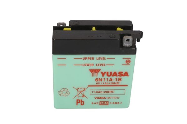 Yuasa 6N11A-1B 6V 11.6Ah N/AA 122x62x131mm R+ Starting battery
