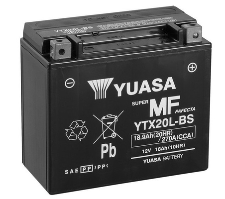 Yuasa YTX20L-BS 12V 18.9Ah 270A 175x87x155mm R+ Starting battery