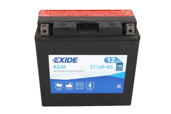 Exide YT14B-BS 12V 12Ah 190A 150x70x145mm L+ Starting battery