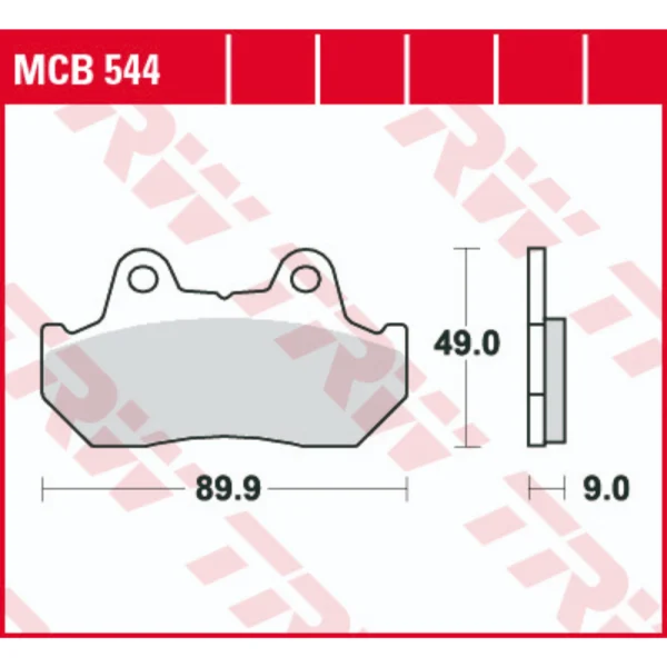 TRW MCB544 Front/Rear Brake Pads