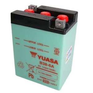 Yuasa B38-6A 6V 13.7Ah N/AA 119x83x161mm R+ Starting battery