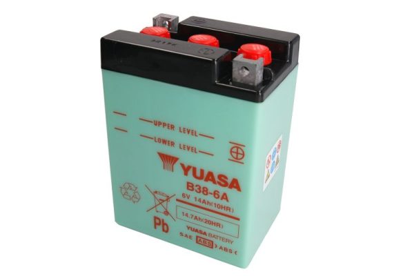 Yuasa B38-6A 6V 13.7Ah N/AA 119x83x161mm R+ Starting battery