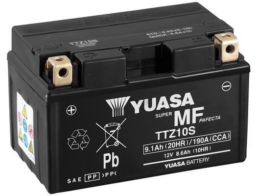 Yuasa TTZ10S 12V 9.1Ah 190A 150x87x93mm L+ Starting battery