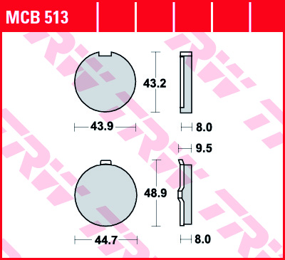 TRW MCB513 Front Brake Pads