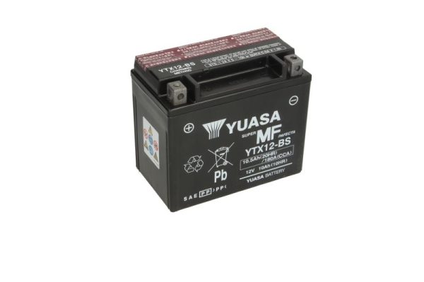 Yuasa YTX12-BS 12V 10.5Ah 180A 150x87x130mm L+ Starting battery