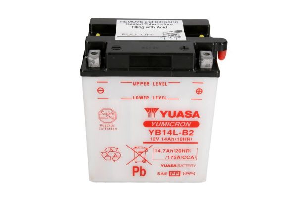 Yuasa YB14L-B2 12V 14.7Ah 175A 136x91x168mm R+ Starting battery