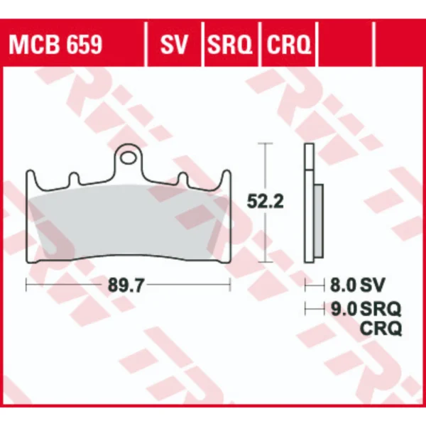 TRW MCB659 Front Brake Pads