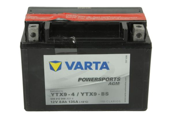 Varta YTX9-BS 12V 8Ah 135A 152x88x106mm L+ Starting battery