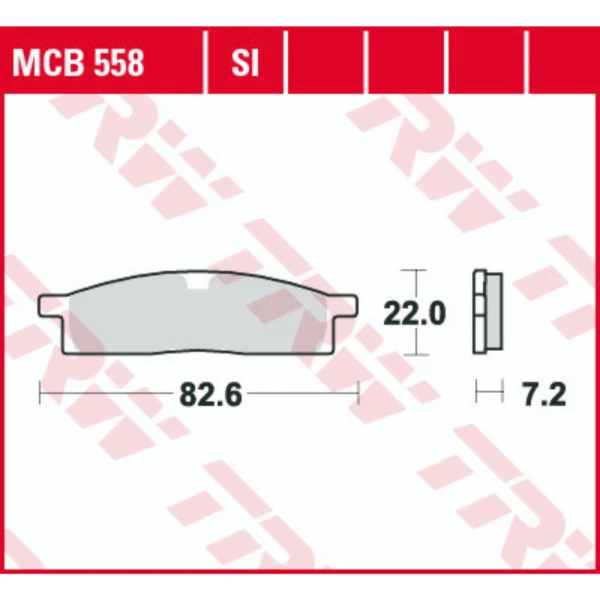 TRW MCB558SI Front Brake Pads
