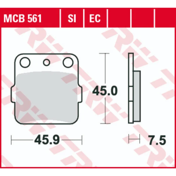 TRW MCB561SI Front/Rear Brake Pads