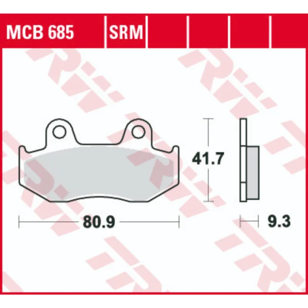 TRW MCB685 Front/Rear Brake Pads