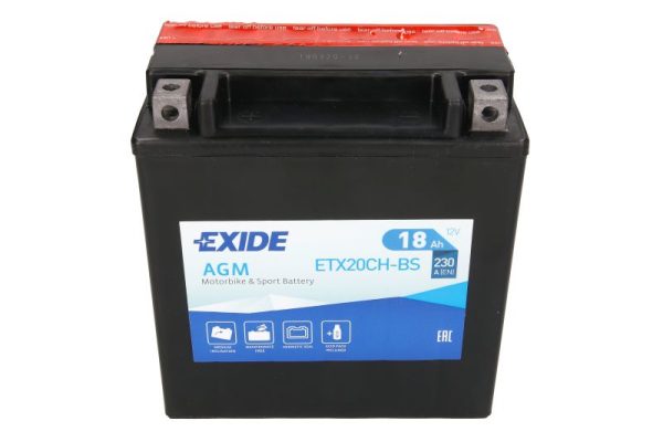 Exide YTX20CH-BS 12V 18Ah 230A 150x87x161mm L+ Starting battery