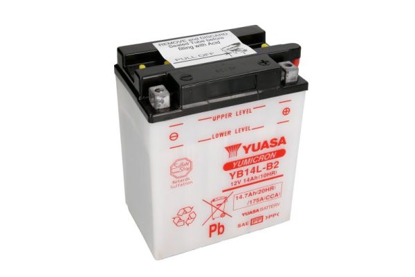 Yuasa YB14L-B2 12V 14.7Ah 175A 136x91x168mm R+ Starting battery
