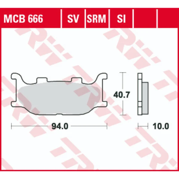TRW MCB666 Front Brake Pads