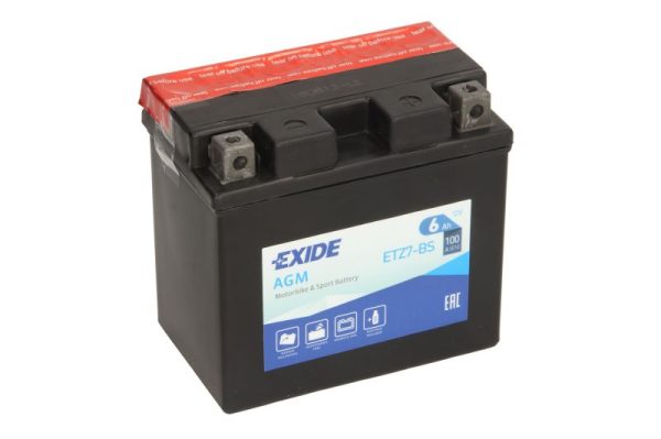 Exide YTZ7-BS 12V 6Ah 100A 113x70x105mm R+ Starting battery