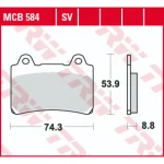 TRW MCB584SV Front Brake Pads