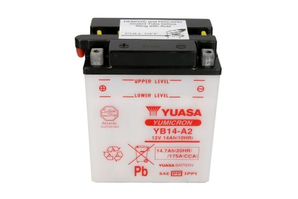 Yuasa YB14-A2 12V 14.7Ah 175A 134x89x166mm L+ Starting battery