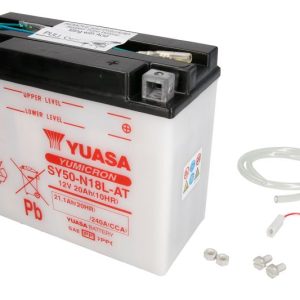 Yuasa SY50-N18L-AT 12V 21.1Ah 240A 205x90x162mm R+ Starting battery