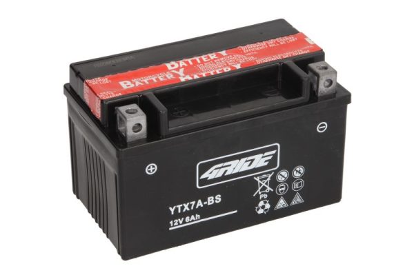 4 Ride YTX7A-BS 12V 6.3Ah 90A 152x88x94mm L+ Starting battery
