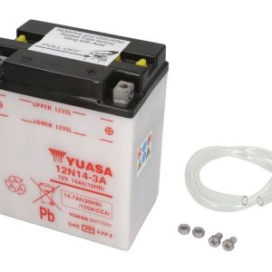Yuasa 12N14-3A 12V 14.7Ah 125A 134x89x166mm R+ Starting battery