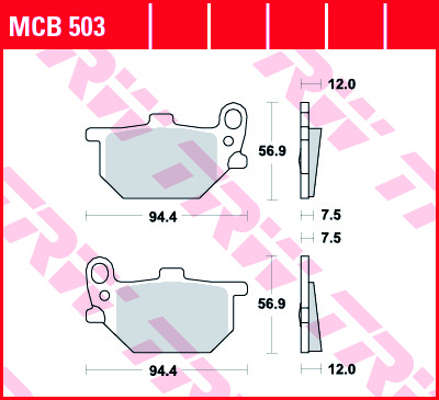 TRW MCB503 Front/Rear Brake Pads
