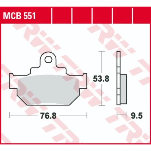 TRW MCB551 Front Brake Pads