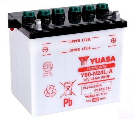 Yuasa Y60-N24L-A 12V 29.5Ah 241A 184x124x175mm R+ Starting battery