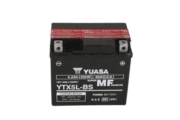 Yuasa YTX5L-BS 12V 4.2Ah 80A 115x72x107mm R+ Starting battery