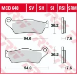 TRW MCB648RSI Front/Rear Brake Pads