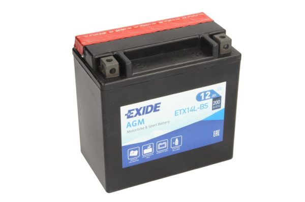 Exide YTX14L-BS 12V 12Ah 200A 150x87x145mm R+ Starting battery
