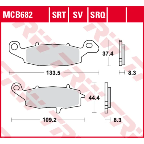 TRW MCB682SV Front Brake Pads
