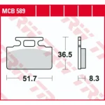 TRW MCB589 Front/Rear Brake Pads