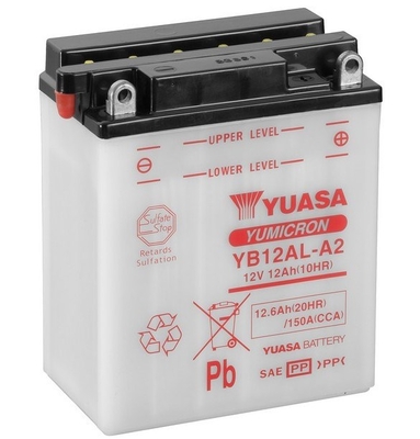 Yuasa YB12AL-A2 12V 12.6Ah 150A 134x80x160mm R+ Starting battery
