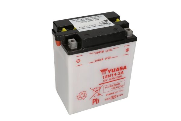 Yuasa 12N14-3A 12V 14.7Ah 125A 134x89x166mm R+ Starting battery
