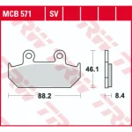 TRW MCB571SV Front Brake Pads