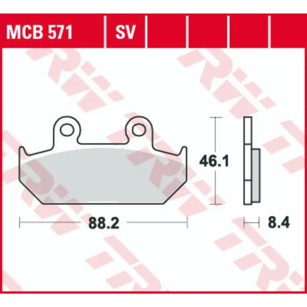 TRW MCB571SV Front Brake Pads