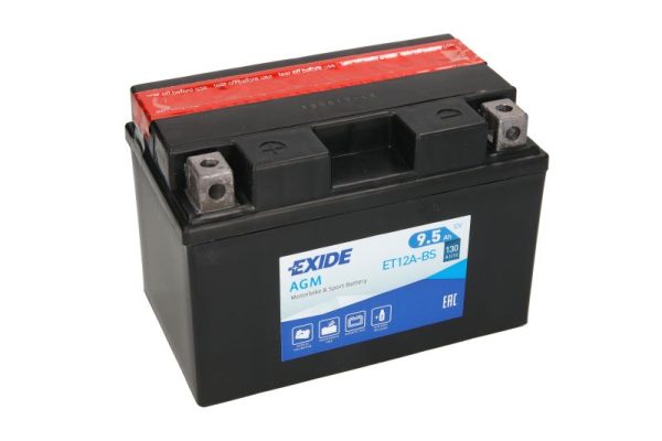 Exide YT12A-BS 12V 9.5Ah 130A 150x87x105mm L+ Starting battery