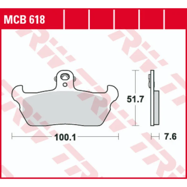 TRW MCB618 Front/Rear Brake Pads