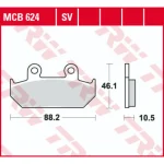 TRW MCB624SV Front Brake Pads