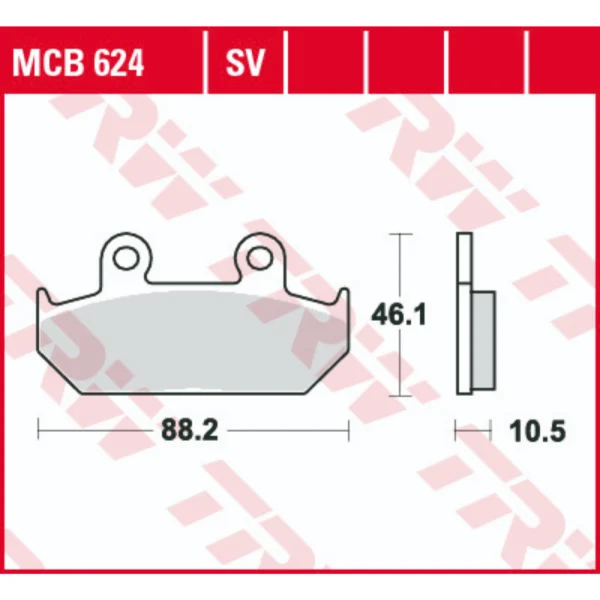 TRW MCB624SV Front Brake Pads