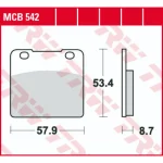 TRW MCB542 Front/Rear Brake Pads