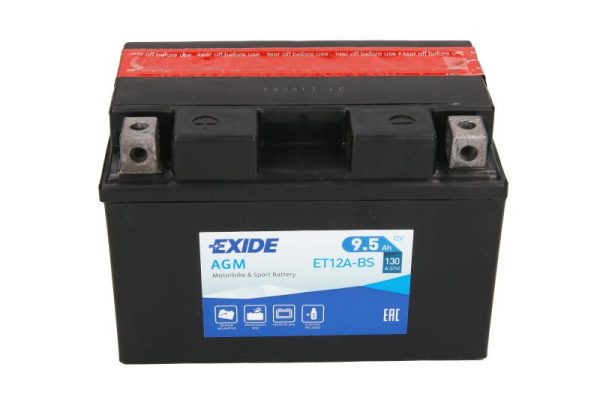 Exide YT12A-BS 12V 9.5Ah 130A 150x87x105mm L+ Starting battery