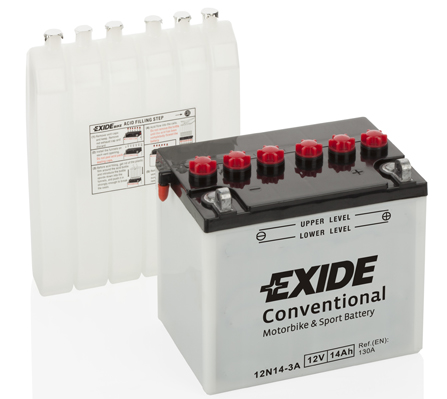 Exide 12N24-3A 12V 24Ah 220A 184x124x175mm R+ Starting battery