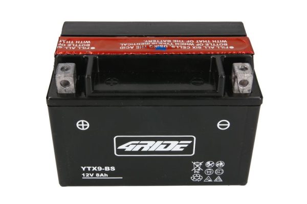 4 Ride YTX9-BS 12V 8Ah 120A 152x88x107mm L+ Starting battery